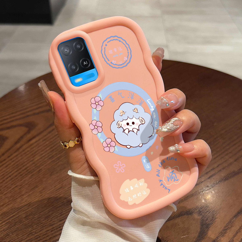 Casing HP Untuk OPPO A54 Case Kalung Bunga Anak Domba Kasing silikon Cesing Mudah digenggam Softcase
