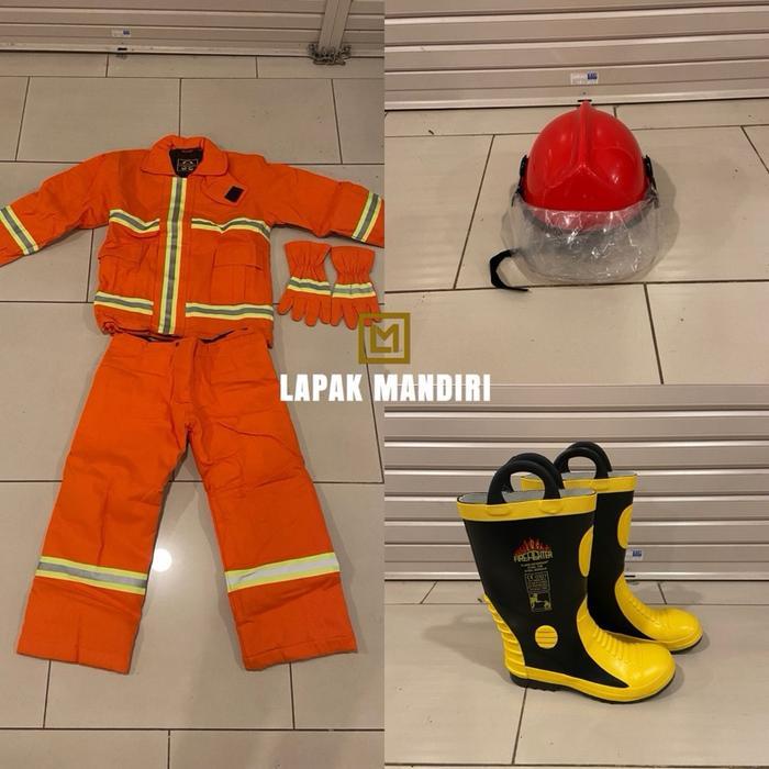 Baju Pemadam Kebakaran Set I Baju Pemadam Tahan Panas