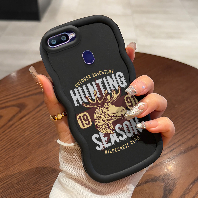 Casing Untuk OPPO F9 F9 Pro Realme 2 Pro U1 Case Casing pola sapi retro Kasing HP ceruk Kesing mewah