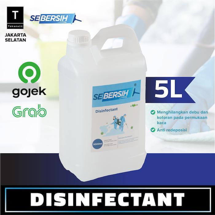 DISINFECTANT ANTISEPTIK CAIRAN DISINFEKTAN SEBERSIH 5 LITER - GOJEK