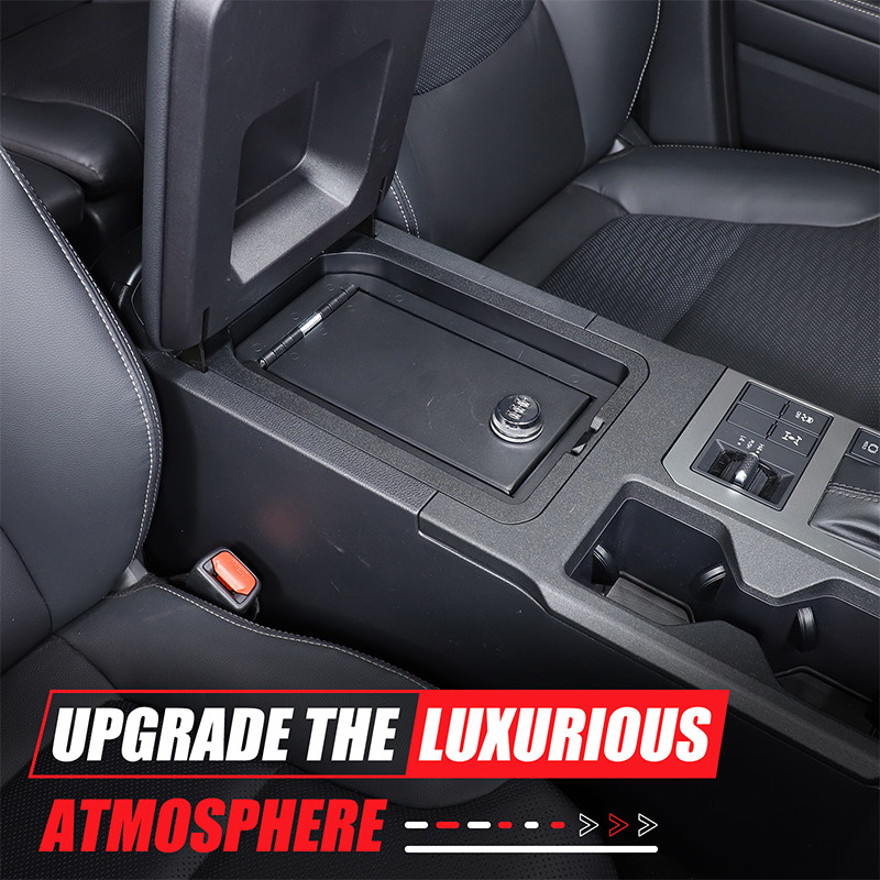 FOR 2024+ TOYOTA PRADO/LC250 HANDRAIL BOX SAFE, CENTRAL CONTROL HANDRAIL BOX PASSWORD BOX, CARBON