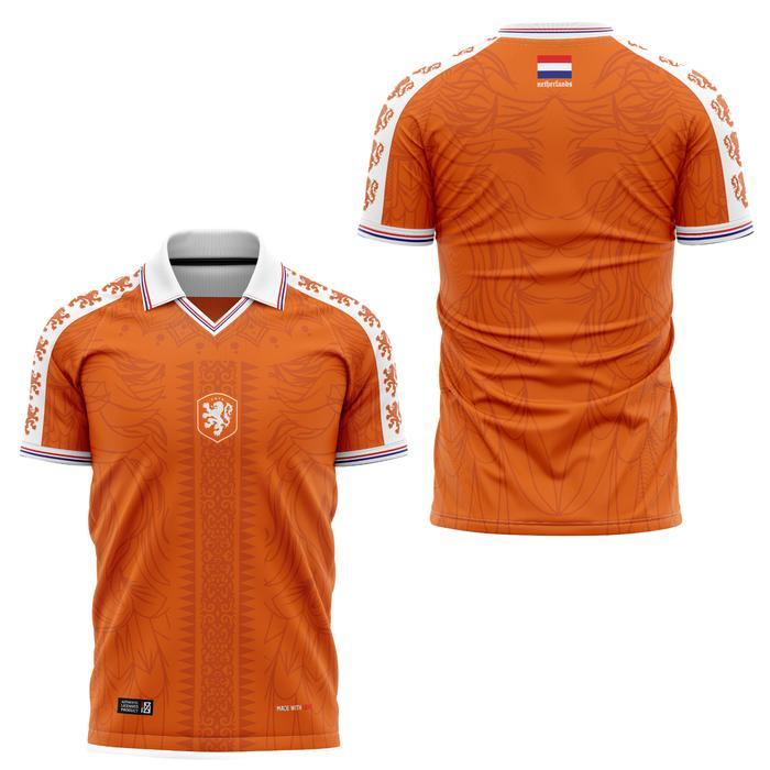 Best Seller Nizesport - Jersey Timnas Belanda Vintage Retro Casual Bahan Dryfit Adem Nyaman Olahraga