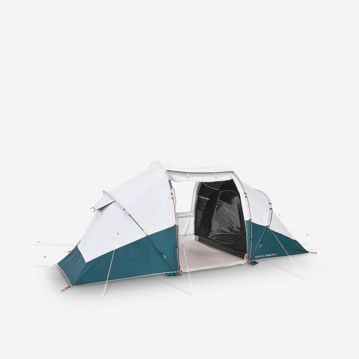 Decathlon QUECHUA Tenda Camping Arpenaz 4.2 Fresh & Black - 4 Orang - 8561167