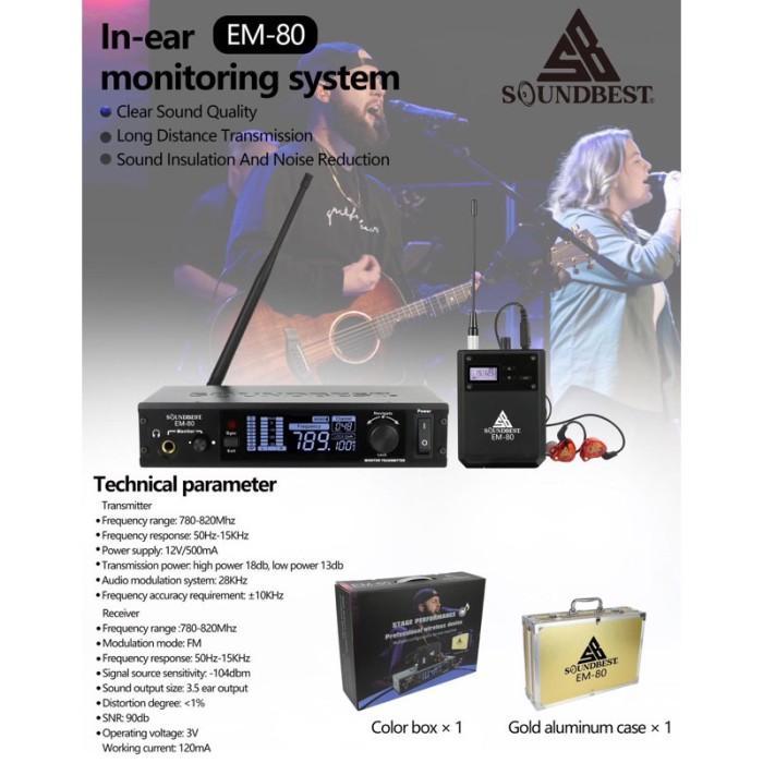 In Ear Monitor Soundbest Em 80 Monitor System