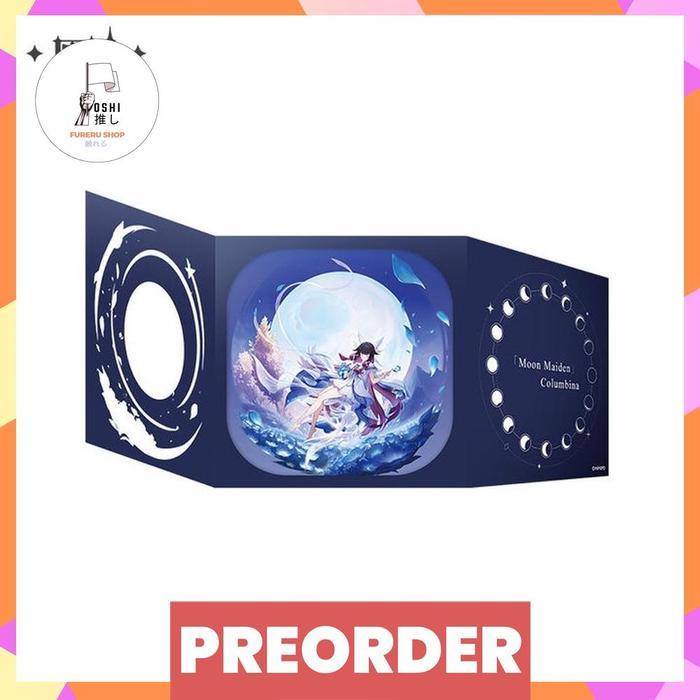 HOT SALE GENSHIN IMPACT COLUMBINA BLESSING OF THE WELKIN MOON SERIES FOLDING SHIKISHI (15X15CM)