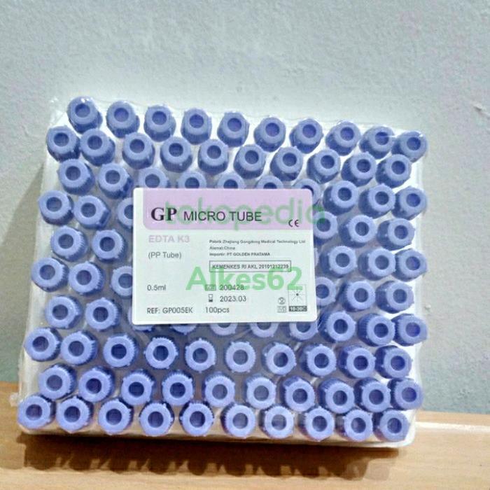 Micro Tube Edta K3 0,5Ml Tabung Edta K3 0,5Ml Tabung Darah 0,5Ml Pcs