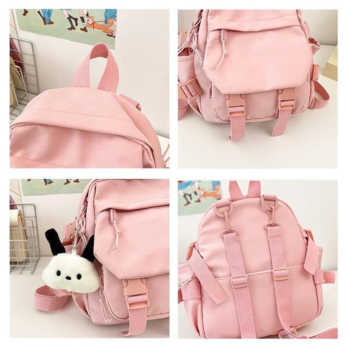 Elizabeth - Mochimochi Mini Ransel Tas Lucu Warna Pastel, Cocok Untuk Hangout Backpack Dewasa