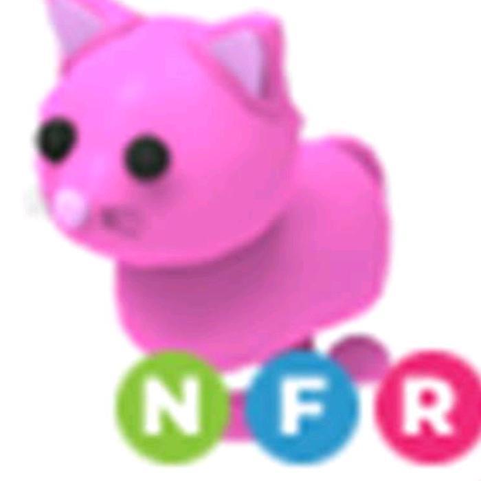 HOT SALE PINK CAT ADOPT ME ROBLOX NEON FLY RIDE (NFR) MAINAN ANAK LUCU TERMURAH
