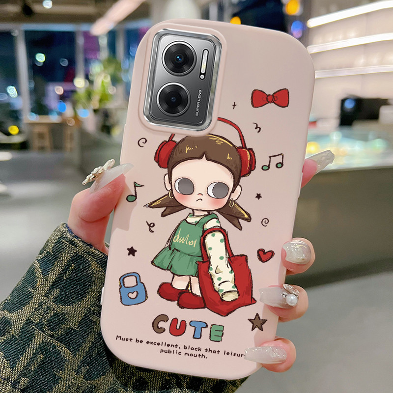 Casing Hp Untuk Xiaomi Redmi 10 Prime 10C Case Gadis Keren dengan Headset Kasing silikon Cesing Bing