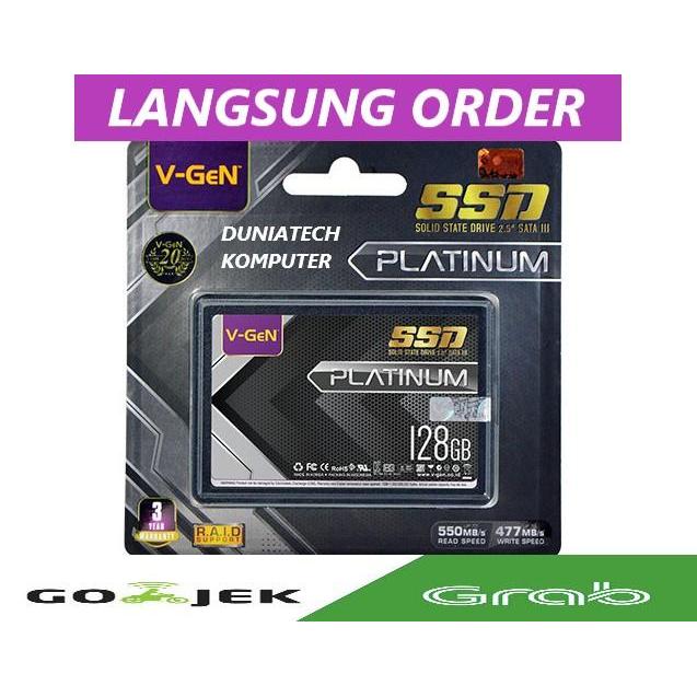 TERLARIS SSD 128GB V-GeN SATA 3 SSD Laptop Komputer VGeN 128 GB SATA III