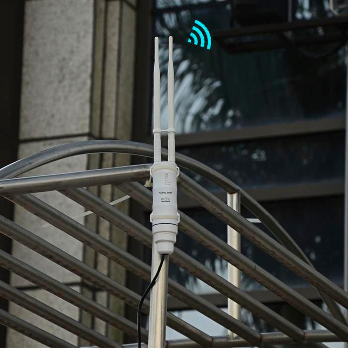 SKS Wavlink AC600 Outdoor WiFi Repeater CPE600 - Titik Akses Luar Ruang 2.4GHz+5GHz, Tahan Cuaca,
