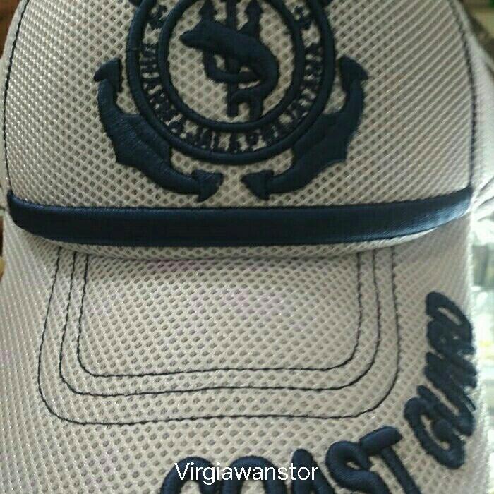 kplp coast guard Topi Bordir Timbul Model KPLP Coast Guard bordir timbul