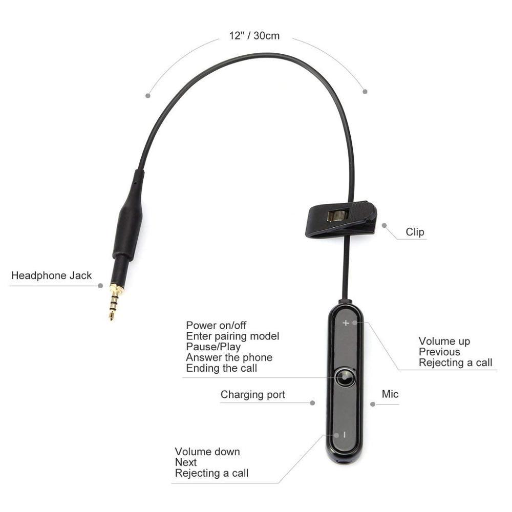 Bluetooth 5.0 A2DP Adapter Wireless Handsfree Receiver for Pioneer HDJ-700 HDJ-1500 HDJ-500 HDJ 700