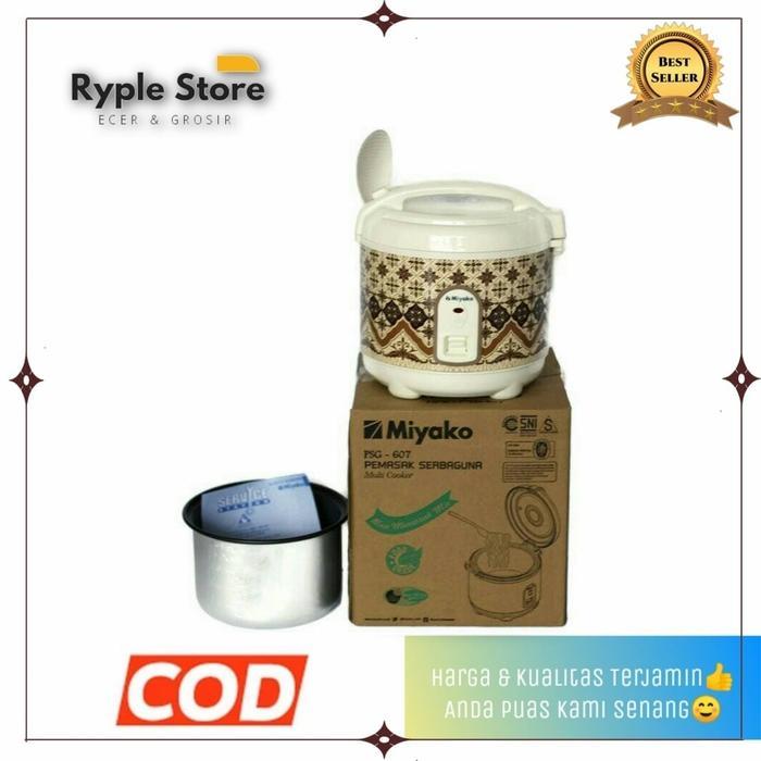 "New" Rice cooker mini Miyako 0.6 liter PSG 607 mejicom mejikom murah