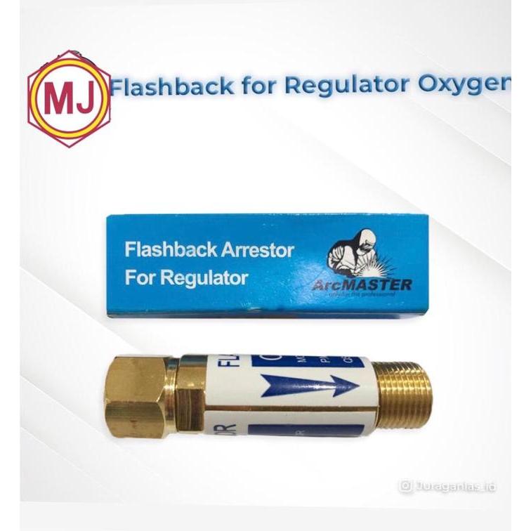 Flashback Arrestor Oksigen untuk Regulator ArcMaster
