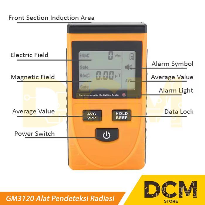 Benetech Gm3120 Alat Pendeteksi Radiasi Detektor Alat Ukur Radiasi Ori