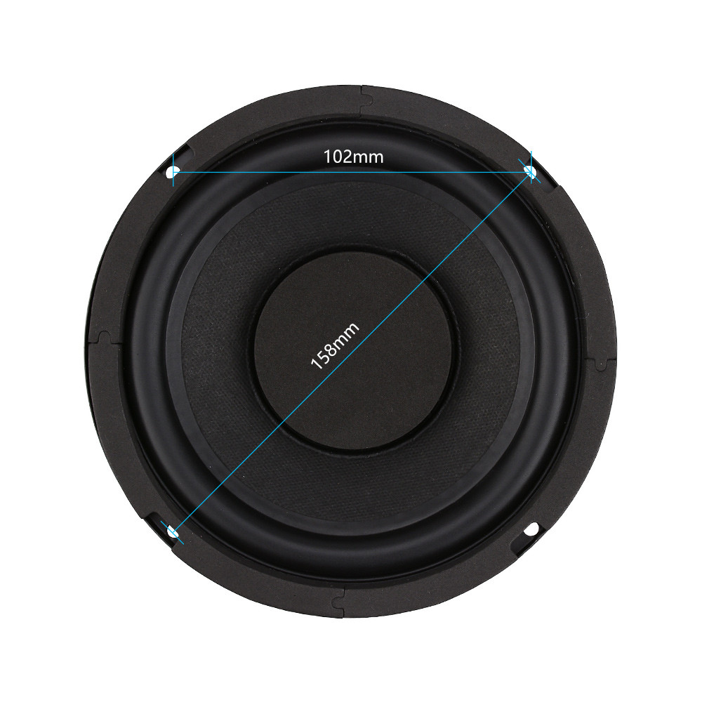 AIYIMA 1Pcs 6.5 Inch Subwoofer 4 8 Ohm 80W Super Bass Woofer Speaker Home Theater For Bookshelf