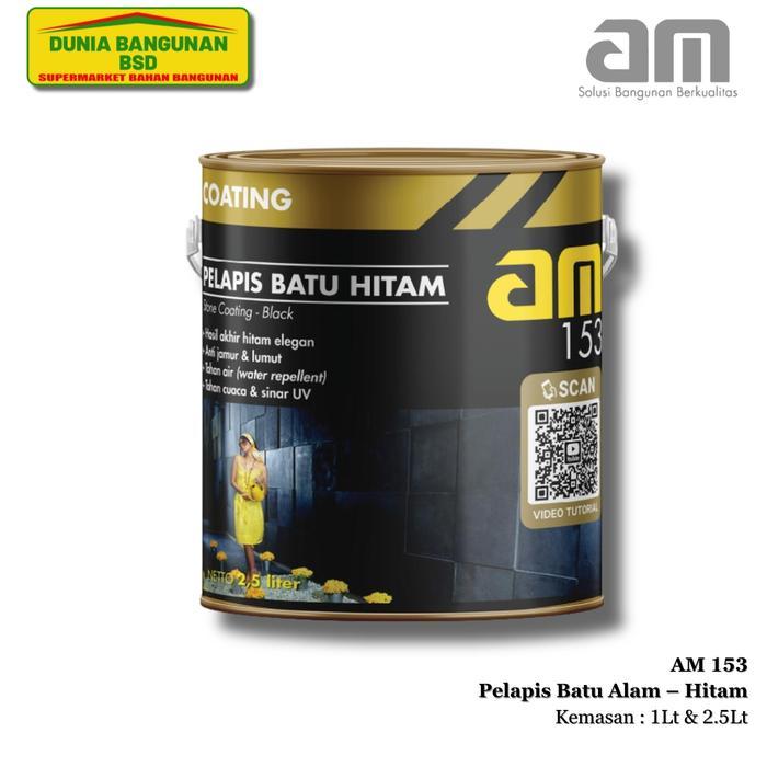 AM 153 Pelapis Batu Alam Hitam Stone Coating Black Coating AM 153