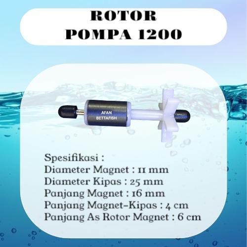 ROTOR KIPAS IMPELLER MAGNET MESIN POMPA CELUP SPAREPART AQUARIUM