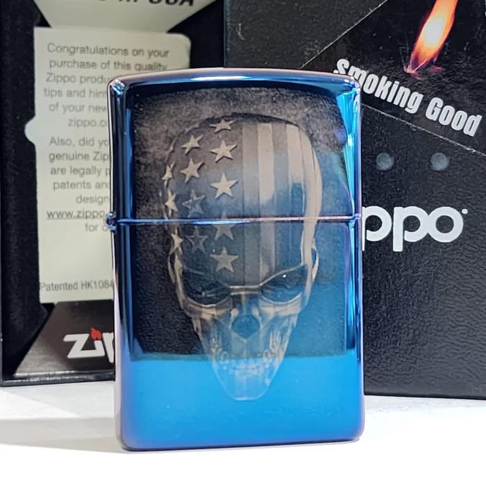 Original Zippo 48739 American Skull