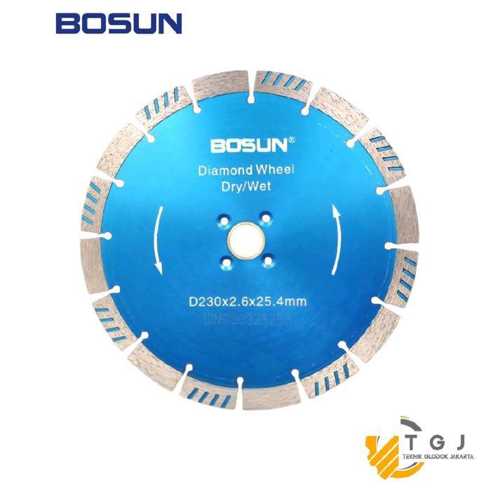 BOSUN DIAMOND CUTTING WHEEL 9 INCH DRY/WET MATA PISAU POTONG KERAMIK GRANIT