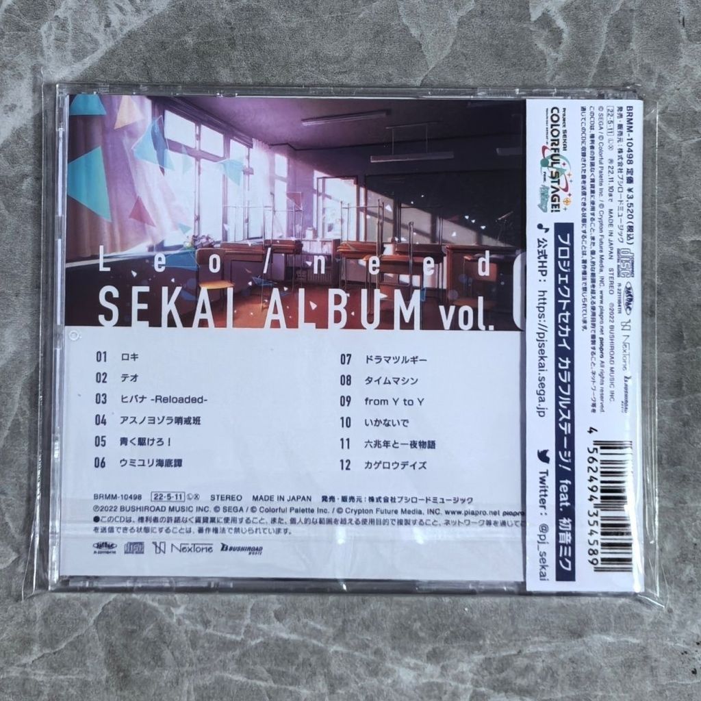 Anime Hatsune Miku Leo/need Music CD SEKAI ALBUM Vol 1 Music Record Cosplay Walkman Car Soundtrack