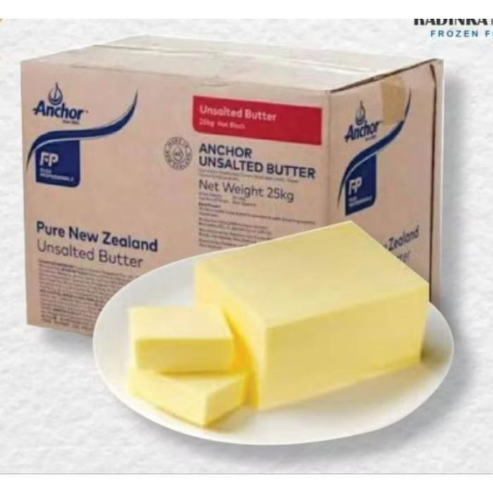 unsalted butter anchor repack 250gr / butter anchor / unsalted butter / mentega repack 250 gr