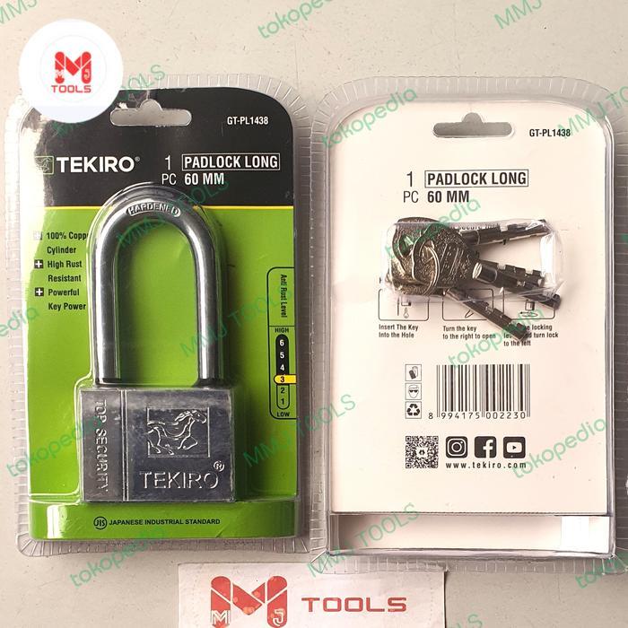 Gembok Tekiro 60Mm Panjang - Tekiro Gembok Stainless - Gembok Nekel Terlaris