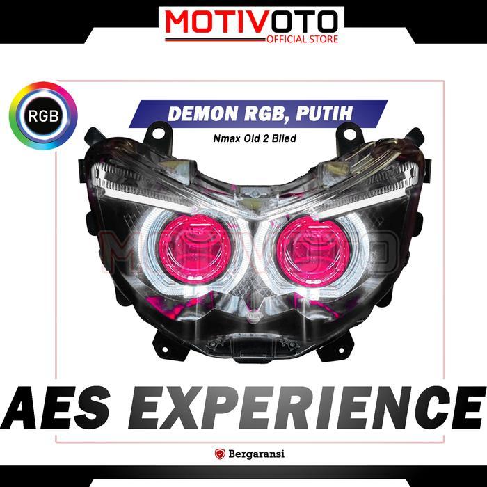 Projie BiLED AES Nmax Old 2 Lampu + Saklar PNP Lampu Depan Headlamp Bi-LED AES Turbo SE Experience 2