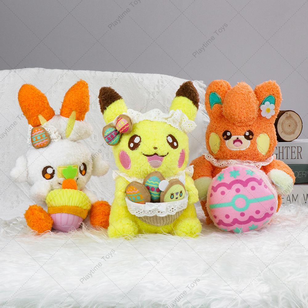 Pokemon Furret Plush Toy Scorbunny Phanpy Litwick Shinx Zygarde Core Stuffed Doll Small Size kawaii