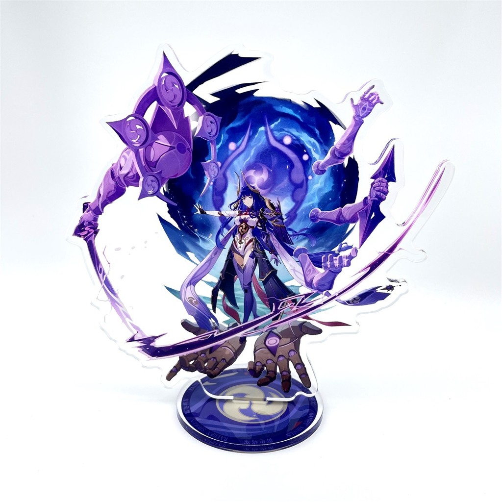 Anime Figure Genshin Impact Furina Arlecchino Xiao Yae Miko Yelan Acrylic Stand Model Plate Desk
