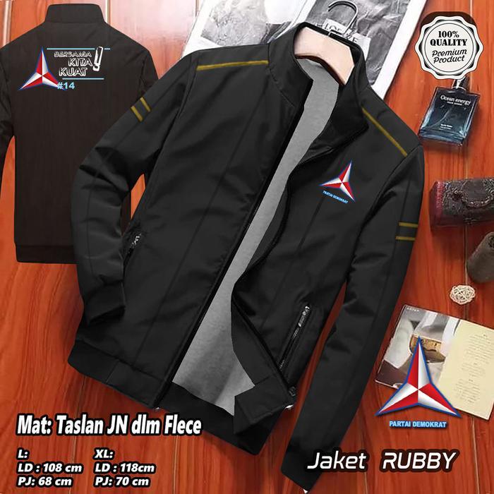 jaket partai demokrat terbaru model resmi / JAKET DEMOKRAT SABLON