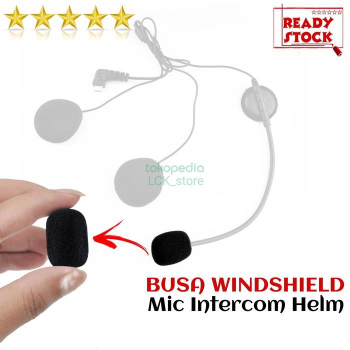 "New" Busa mic Intercom Helm windshield - pop filter sponge Windscreen foam