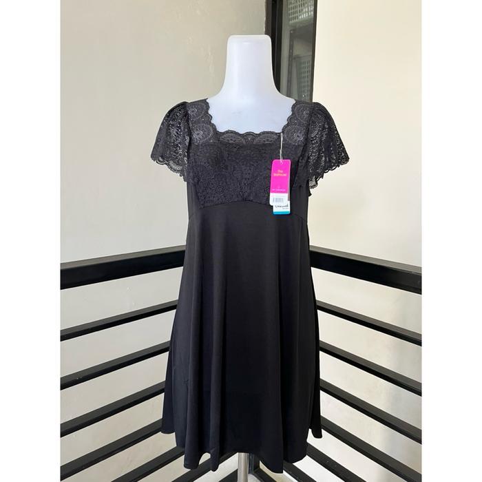 THE BRAHOUSE LINGERIE DRESS SIZE L DRESS LENGAN LACE CANTIK BAJU RUMAH ADEM MULUS 1575N