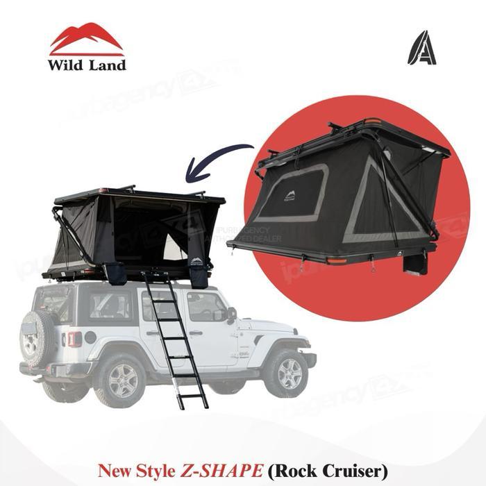 Tenda - Wild Land Rock Cruiser Outdoor Camping Tent New Style Z-Shape Hard Shell Roof Top Tent RTT