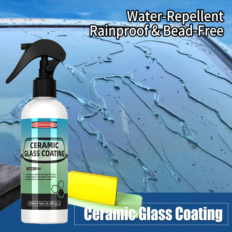 Ultimate Glass Cleaner & Water Repellent - Premium Glass & Window Cleaner with Hydrophobic