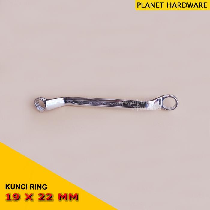 Ready Kunci Ring 19X22 Mm Chrome Double Ring Offset Spanner -Gratisongkir