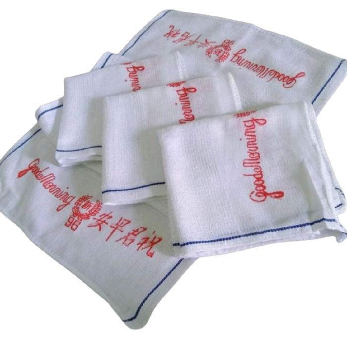 6pc 12pcs Handuk Good Morning Premium Bagus Handuk Leher Putih Bahan Bagus Premium Tebal Ketebalan