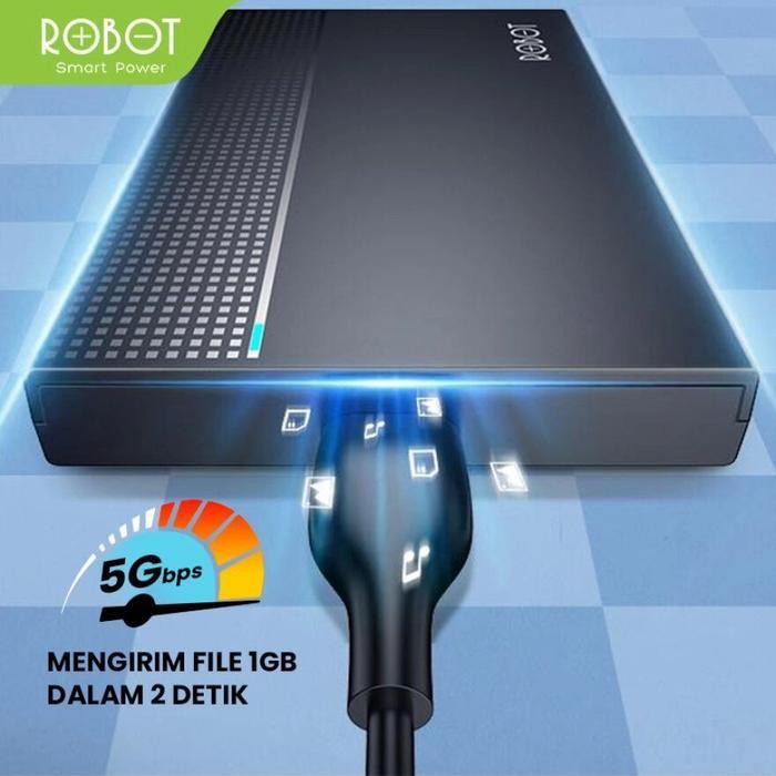 TERLARIS Robot RSHD10 SSD HDD Enclosure 2.5" Inch SATA USB 3.0 External Case