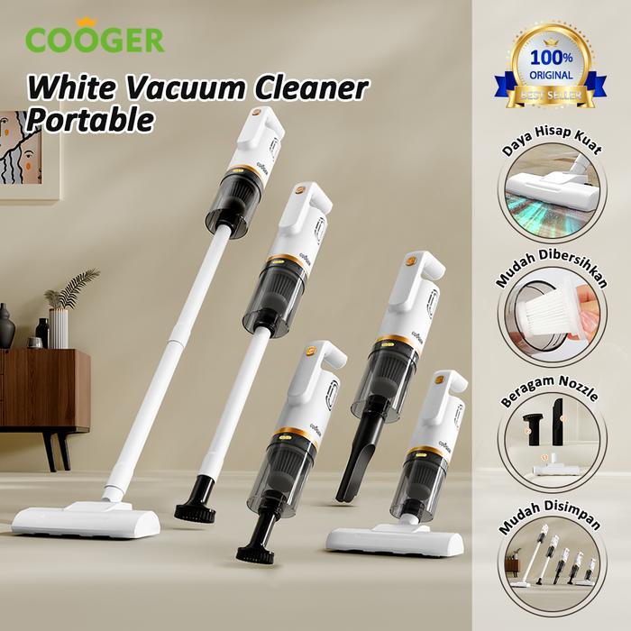 COOGER Vacuum Cleaner Mini Portable Wireless Penyedot Debu Serbaguna