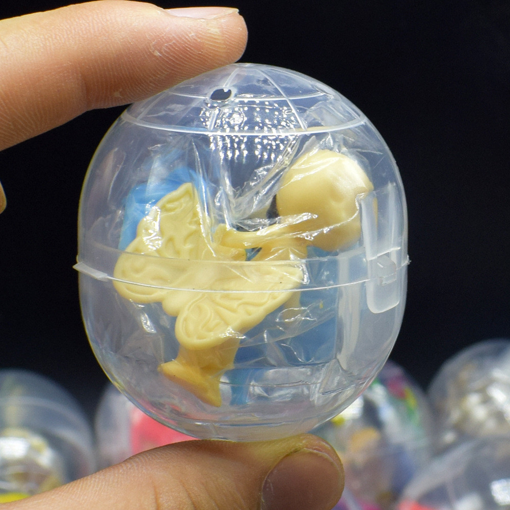 20PCS Gachapon Machine Transparent Gachapon Toys Creative Coin-Operated Gachapon with Random Doll