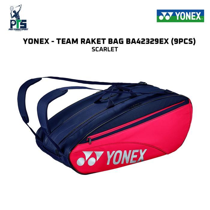 Tenis Yonex BA42329EX Tas Raket Tenis Seri Rekreasi Ukuran 75x30x31 cm Bahan Poliester Warna Merah B
