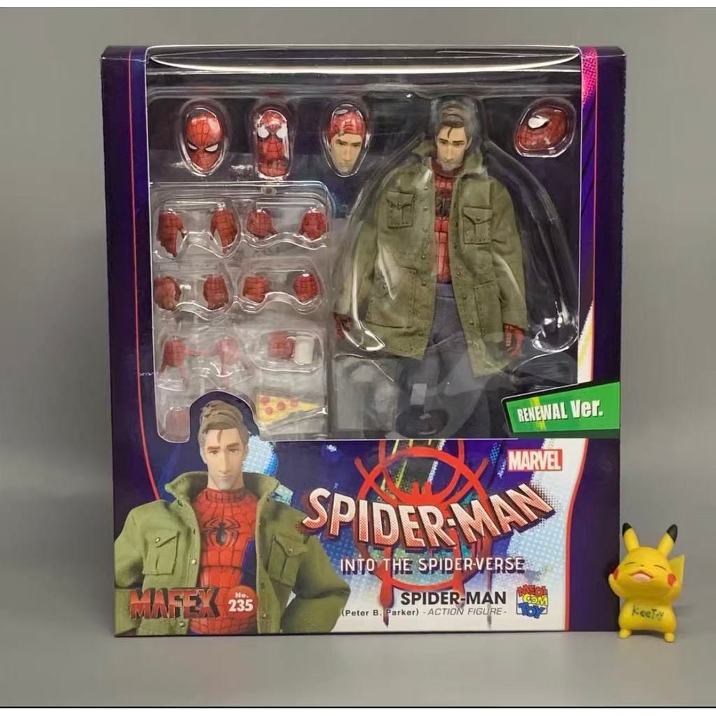 In Stock Original MAFEX No.235 Spider-Man Peter B Parker Spider-Man Action Figure Model Collection