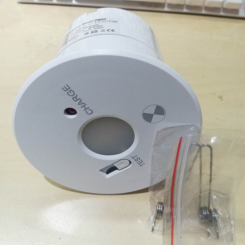 Integrated 3W LED Emergency Light Fixture Fire LED Downlight Ceiling Lamp with 3-hour Duration for