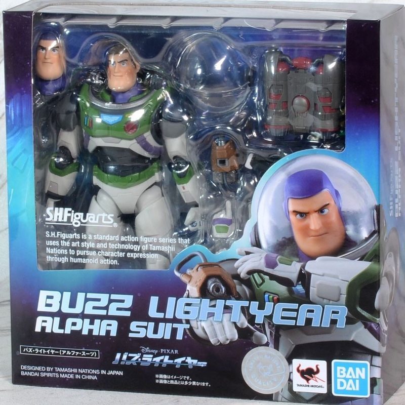 Bandai Shf Buzz Lightyear Toy Story Movie Version Alpha Suit Articulated Collectible Action Figure
