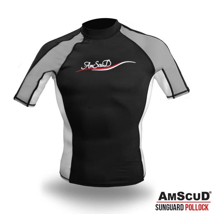 Bisa Gosend Sunguard Rashguard Short Amscud Pollock - Baju Snorkeling/Baju Selam