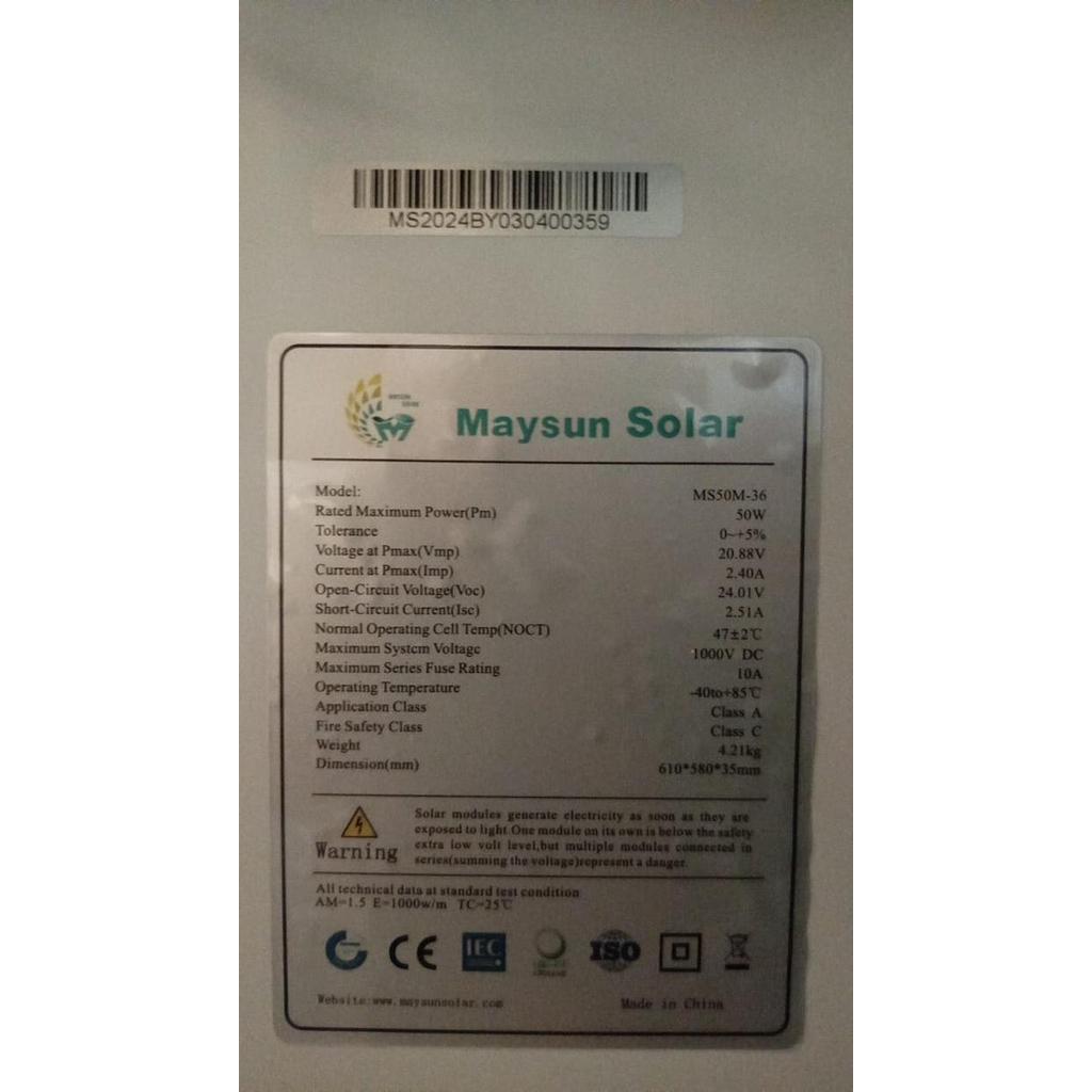 Solar Panel Poly 50Wp Gh