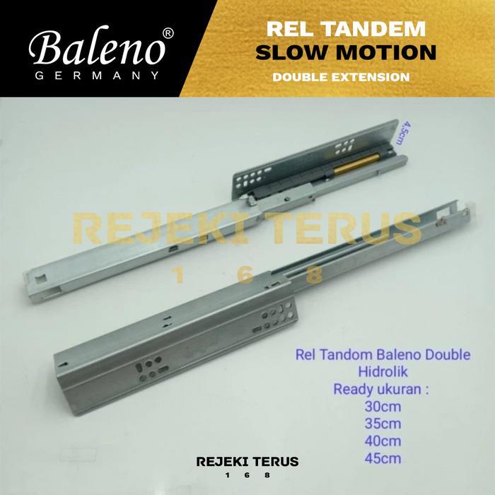 Rel Laci Tandem DOUBLE SLOW MOTION / Hidrolik Soft Closer