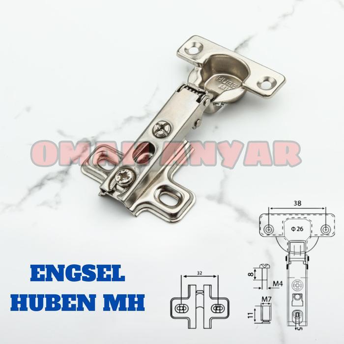 1 DOS Engsel Sendok MH HUBEN Engsel Mini 150 Set Engsel Lemari & Kitchen Set