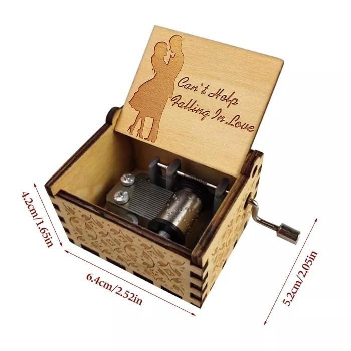 Kotak Musik BTS Wooden Music Box